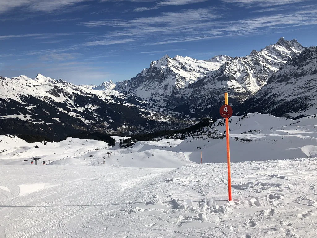 Skiing at Mannlichen and Kleine Scheidegg, Wengen