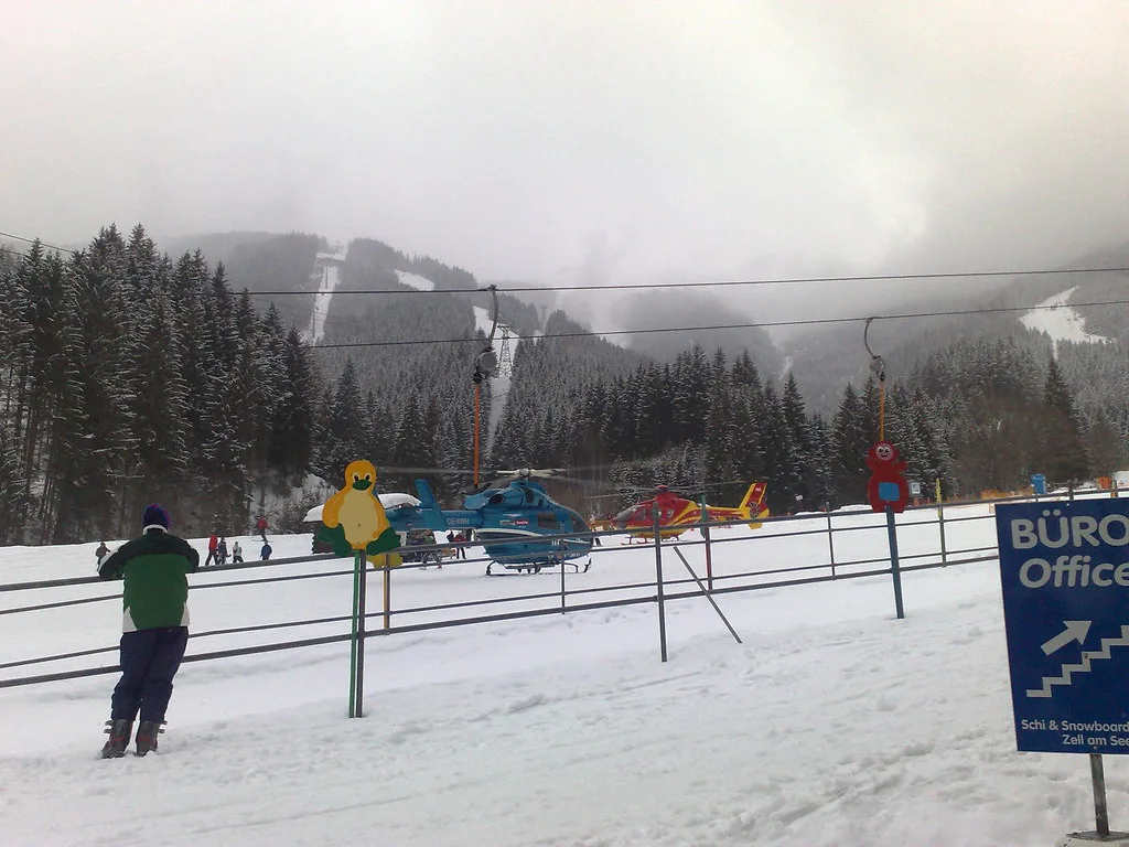 Avalanche in Zell am see
